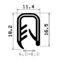 SD-0570 - with coextruded metal insert - Edge protection profiles SD-0570 - with coextruded metal insert - Edge protection profiles