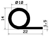 FN 1513 - EPDM profiles - Flag or 'P' profiles FN 1513 - EPDM profiles - Flag or 'P' profiles
