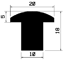 T 1520 - rubber profiles - Cover and T-profiles T 1520 - rubber profiles - Cover and T-profiles