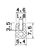 MZS 25662 - sponge profiles - U shape profiles MZS 25662 - sponge profiles - U shape profiles