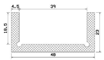 MZS 25670 - sponge profiles - U shape profiles MZS 25670 - sponge profiles - U shape profiles