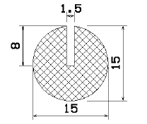 MZS 25504 - sponge profiles - U shape profiles MZS 25504 - sponge profiles - U shape profiles