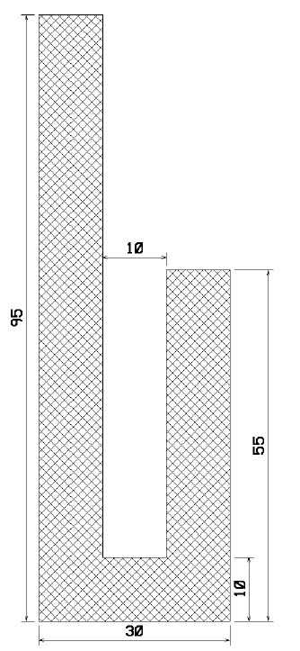 MZS 25510 - sponge profiles - U shape profiles MZS 25510 - sponge profiles - U shape profiles