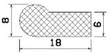 MZS 25544 - sponge profiles - Flag or 'P' profiles MZS 25544 - sponge profiles - Flag or 'P' profiles