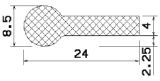 MZS 25546 - sponge profiles - Flag or 'P' profiles MZS 25546 - sponge profiles - Flag or 'P' profiles