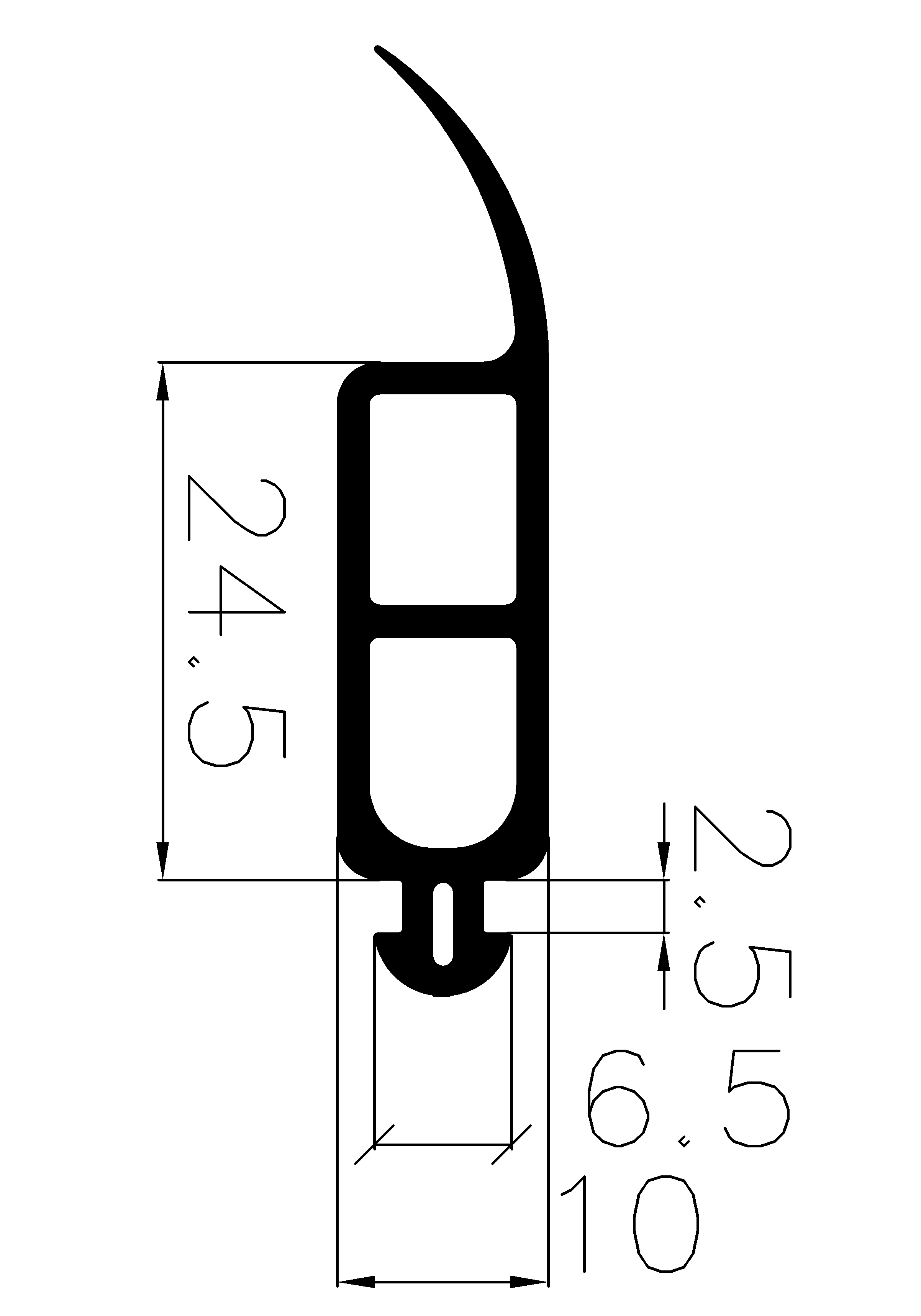 5160370KG - EPDM profiles - Spacer and bumper profiles 5160370KG - EPDM profiles - Spacer and bumper profiles