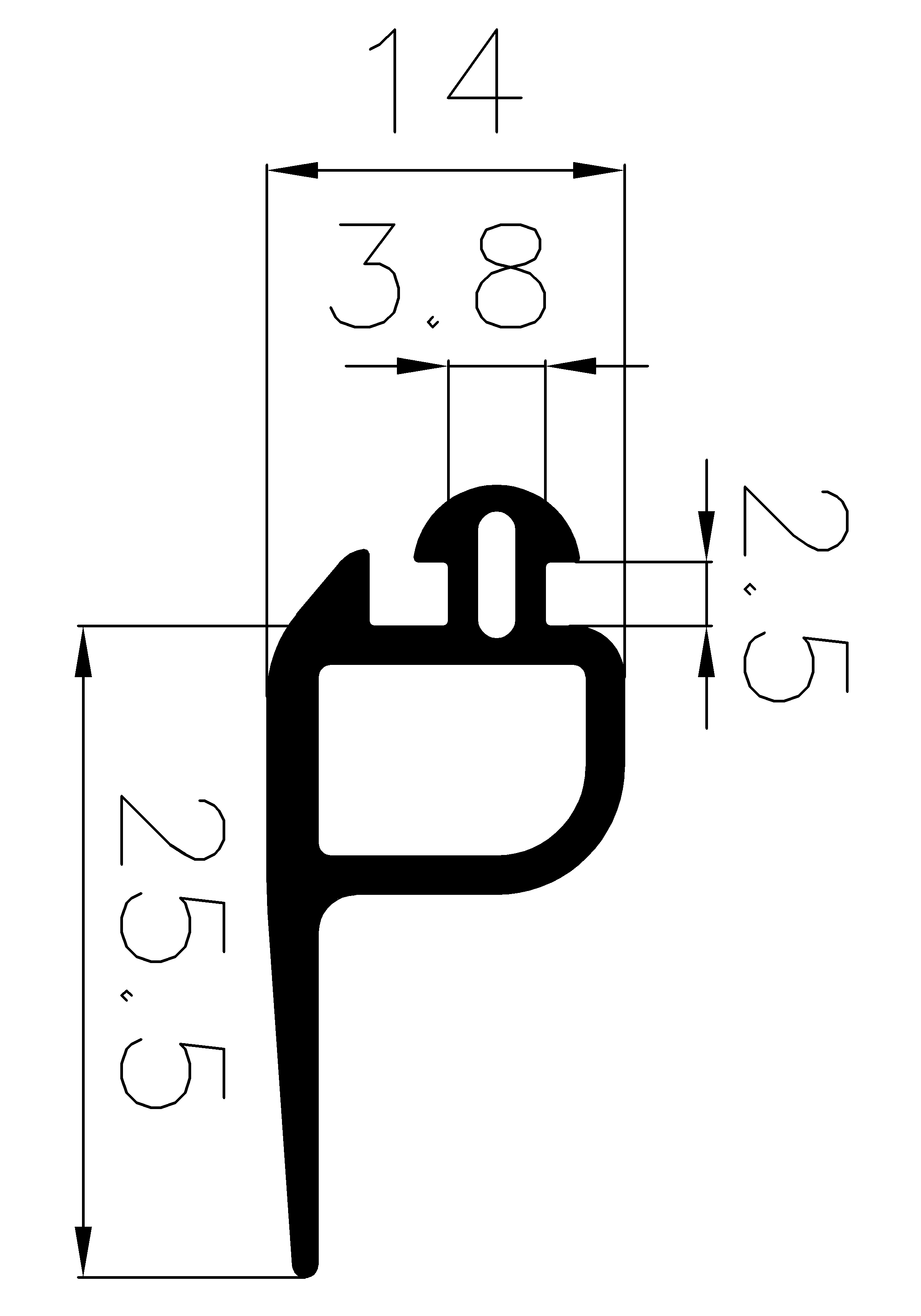 5170370KG - EPDM profiles - Spacer and bumper profiles 5170370KG - EPDM profiles - Spacer and bumper profiles
