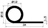 FN 1625 - silicone profiles - Flag or 'P' profiles FN 1625 - silicone profiles - Flag or 'P' profiles