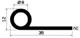 FN 1525 - EPDM profiles - Flag or 'P' profiles FN 1525 - EPDM profiles - Flag or 'P' profiles