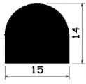 HR 1686 - silicone rubber profiles - Semi-circle, D-profiles HR 1686 - silicone rubber profiles - Semi-circle, D-profiles