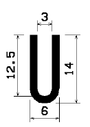 TU1- 0186 - rubber profiles - U shape profiles TU1- 0186 - rubber profiles - U shape profiles