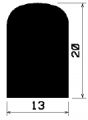 HR 1752 - silicone rubber profiles - Semi-circle, D-profiles HR 1752 - silicone rubber profiles - Semi-circle, D-profiles
