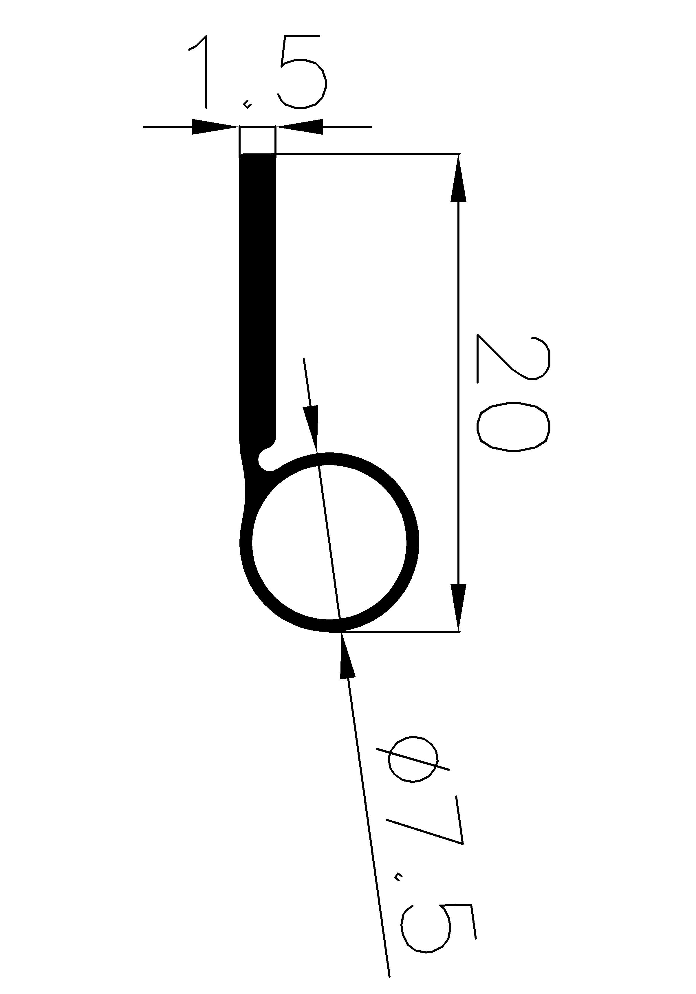 6020140KG - silicone profiles - Flag or 'P' profiles 6020140KG - silicone profiles - Flag or 'P' profiles