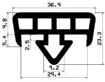 AU 0140/1 1B= 25 m - rubber profiles - under 100 m - Spacer and bumper profiles AU 0140/1 1B= 25 m - rubber profiles - under 100 m - Spacer and bumper profiles