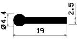FN 1818 - EPDM profiles - Flag or 'P' profiles FN 1818 - EPDM profiles - Flag or 'P' profiles
