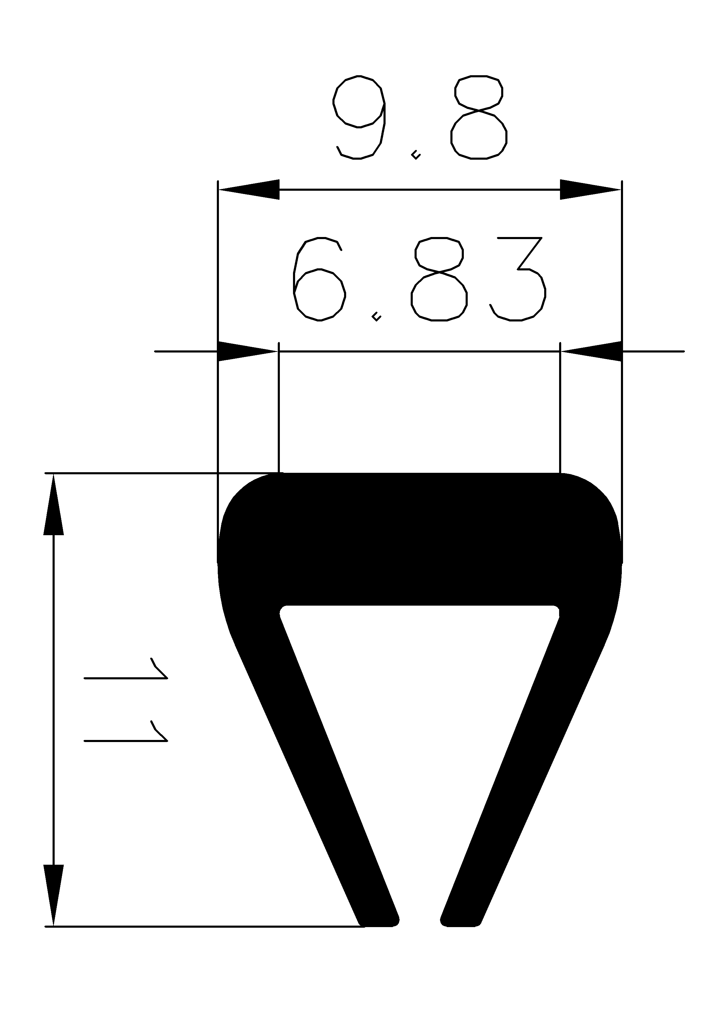 6400160KG - silicone profiles - U shape profiles 6400160KG - silicone profiles - U shape profiles