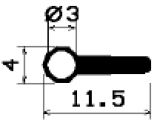FN 1856 - silicone profiles - Flag or 'P' profiles FN 1856 - silicone profiles - Flag or 'P' profiles