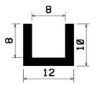 - TU1- 0894 1B= 50 m - rubber profiles - under 100 m - U shape profiles - TU1- 0894 1B= 50 m - rubber profiles - under 100 m - U shape profiles