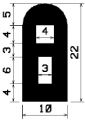 HR 1899 - EPDM rubber profiles - Semi-circle, D-profiles