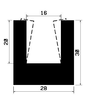 TU1- 1922 - rubber profiles - U shape profiles TU1- 1922 - rubber profiles - U shape profiles