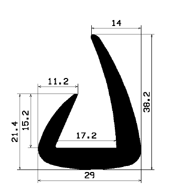 TU1- 1946 - rubber profiles - U shape profiles TU1- 1946 - rubber profiles - U shape profiles