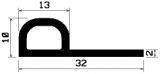FN 1956 - EPDM profiles - Flag or 'P' profiles FN 1956 - EPDM profiles - Flag or 'P' profiles