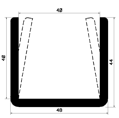 - TU1 - G688 - rubber profiles - U shape profiles - TU1 - G688 - rubber profiles - U shape profiles