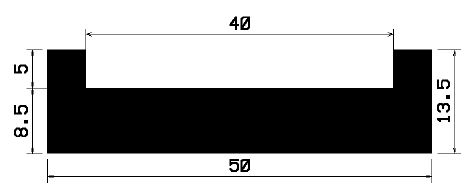TU1- 2045 - rubber profiles - U shape profiles TU1- 2045 - rubber profiles - U shape profiles