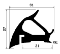 RT 1279 - EPDM rubber profiles - Sliding door – finger-guard profiles RT 1279 - EPDM rubber profiles - Sliding door – finger-guard profiles