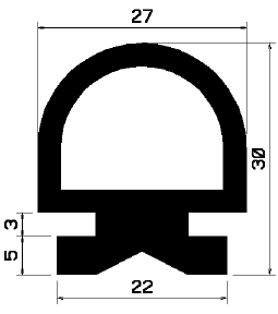 RT 2065 - silicone profiles - Sliding door – finger-guard profiles RT 2065 - silicone profiles - Sliding door – finger-guard profiles