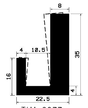 TU1- 2077 - rubber profiles - U shape profiles TU1- 2077 - rubber profiles - U shape profiles