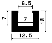 TU1- 2081 - rubber profiles - U shape profiles TU1- 2081 - rubber profiles - U shape profiles