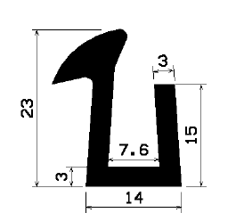 TU1- 2084 - rubber profiles - U shape profiles TU1- 2084 - rubber profiles - U shape profiles