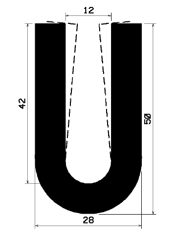 TU1- 2091 - rubber profiles - U shape profiles TU1- 2091 - rubber profiles - U shape profiles