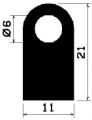 HR 2094 - silicone rubber profiles - Semi-circle, D-profiles HR 2094 - silicone rubber profiles - Semi-circle, D-profiles
