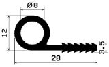 FN 2454 - silicone profiles - Flag or 'P' profiles FN 2454 - silicone profiles - Flag or 'P' profiles