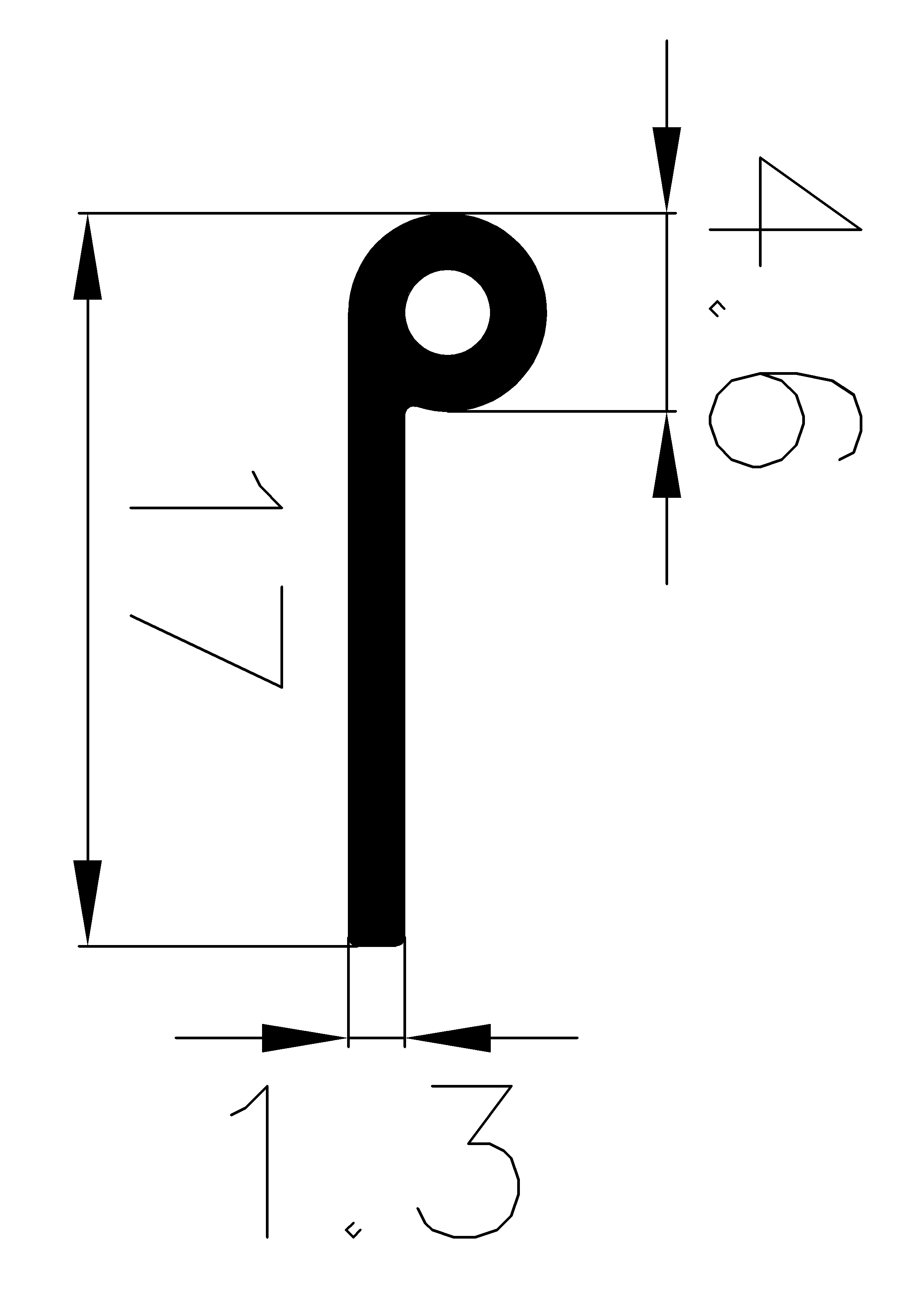 7620370KG - EPDM profiles - Flag or 'P' profiles 7620370KG - EPDM profiles - Flag or 'P' profiles