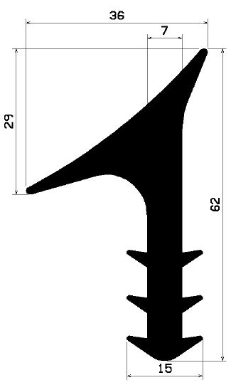 FA 2247 - rubber profiles - Cover and T-profiles FA 2247 - rubber profiles - Cover and T-profiles