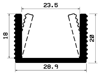 TU1- 2424 - rubber profiles - U shape profiles TU1- 2424 - rubber profiles - U shape profiles