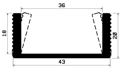 TU1- 2425 - rubber profiles - U shape profiles TU1- 2425 - rubber profiles - U shape profiles
