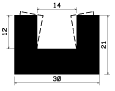 TU1- 2457 - rubber profiles - U shape profiles TU1- 2457 - rubber profiles - U shape profiles