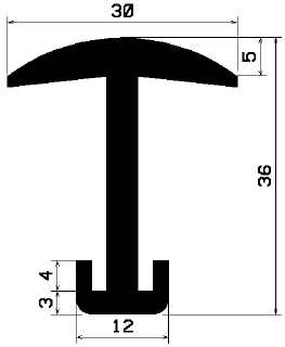 FA 2409 - rubber profiles - Cover and T-profiles FA 2409 - rubber profiles - Cover and T-profiles