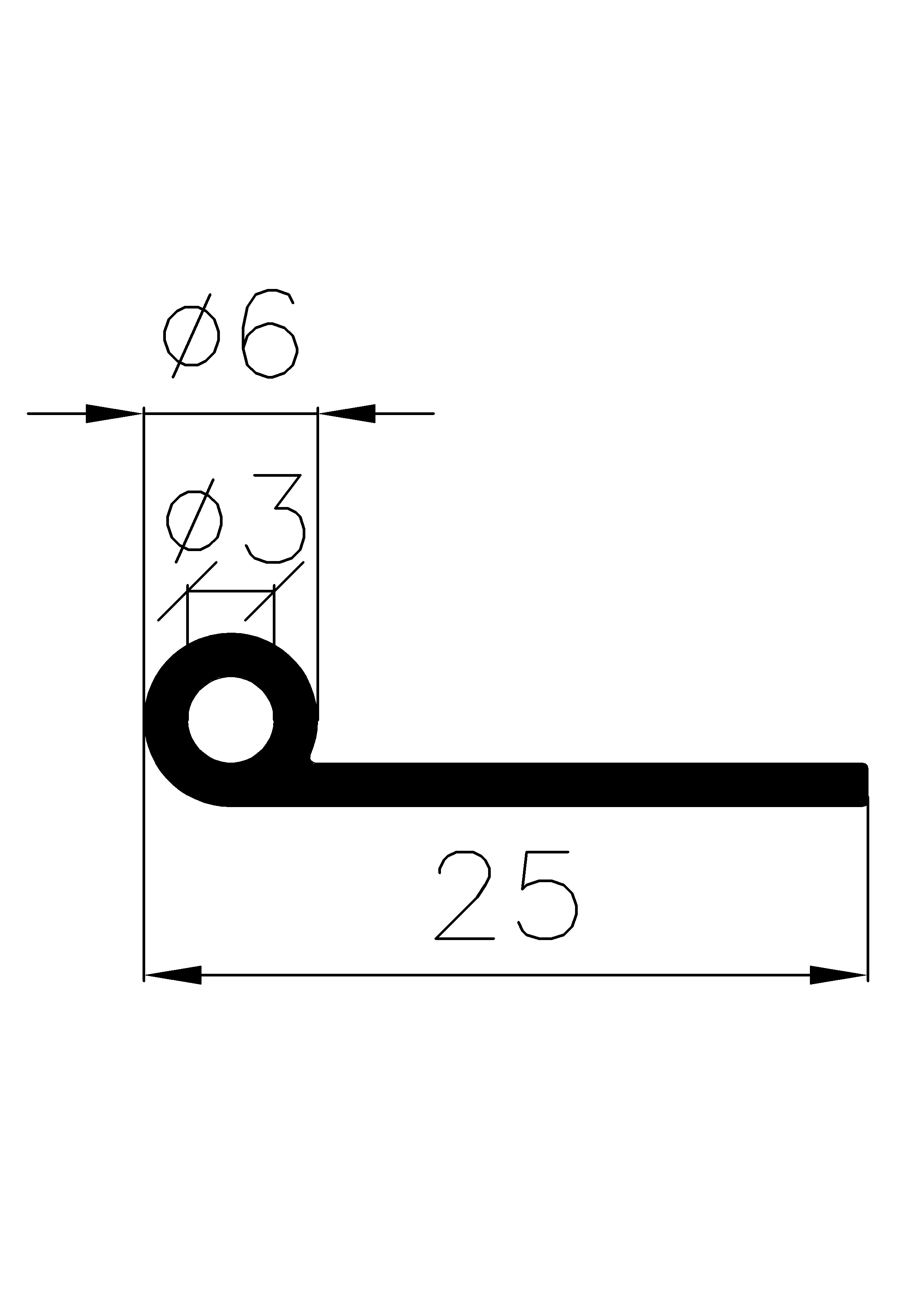 8570370KG - EPDM profiles - Flag or 'P' profiles 8570370KG - EPDM profiles - Flag or 'P' profiles