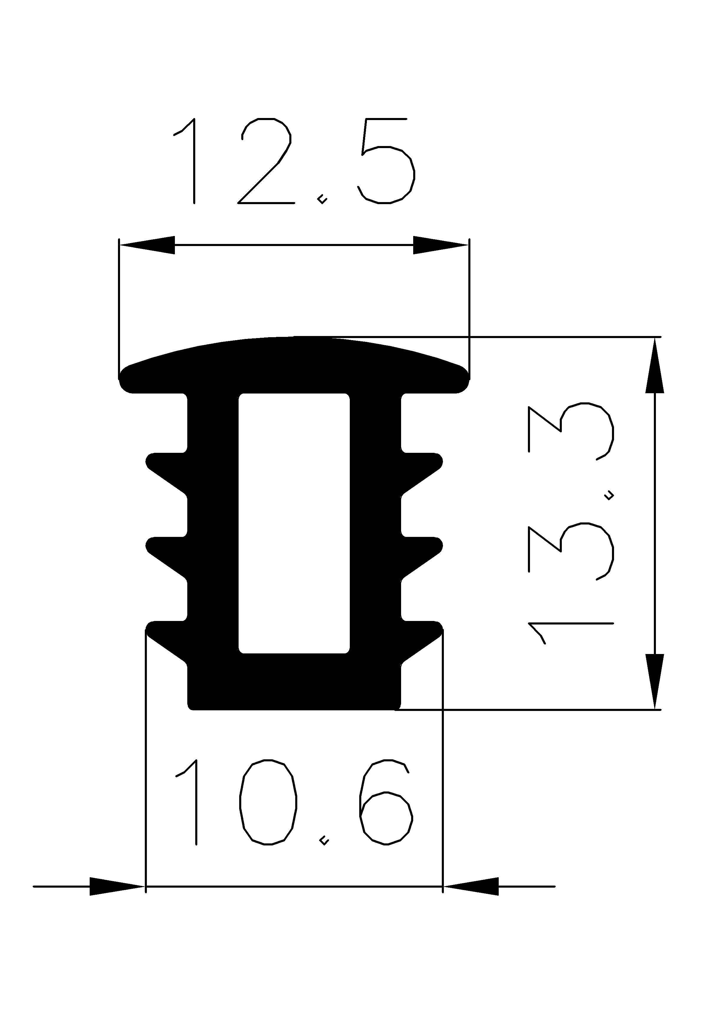 8740160KG - silicone rubber profiles - Cover and T-profiles 8740160KG - silicone rubber profiles - Cover and T-profiles