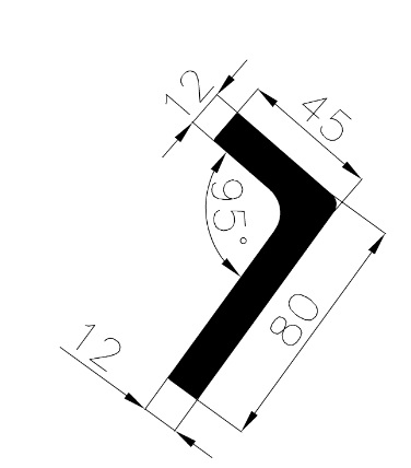 12840370KG - rubber profiles - Angle shape profiles 12840370KG - rubber profiles - Angle shape profiles