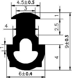 AU G278 - EPDM profiles - Spacer and bumper profiles AU G278 - EPDM profiles - Spacer and bumper profiles