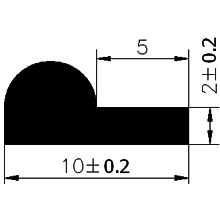 FN - G299 - silicone profiles - Flag or 'P' profiles FN - G299 - silicone profiles - Flag or 'P' profiles