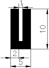 TU1 - G392 - silicone profiles - U shape profiles TU1 - G392 - silicone profiles - U shape profiles