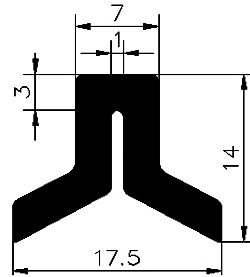 SDL - G476 17,5×14 mm - without metal insert - Edge protection profiles SDL - G476 17,5×14 mm - without metal insert - Edge protection profiles