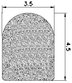 MZS - G477 - EPDM sponge profiles - Semi-circle, D-profiles MZS - G477 - EPDM sponge profiles - Semi-circle, D-profiles